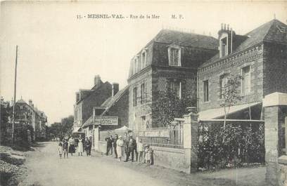 CPA FRANCE 76 "Mesnil Val, rue de la mer"