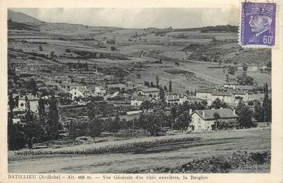 / CPA FRANCE 07 "Satillieu, vue générale des cités ouvrières, la bergère"