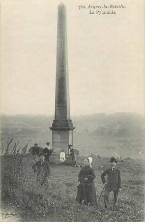 CPA FRANCE 76 "Arques La Bataille, la pyramide"