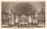 76 Seine Maritime CPA FRANCE 76 "Heugleville, intérieur de l'église"