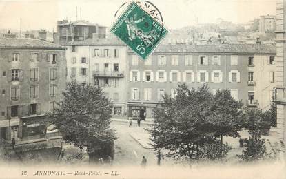 / CPA FRANCE 07 "Annonay, rond point"
