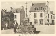 29 Finistere CPA FRANCE 29 "Tréboul, place de la Croix"