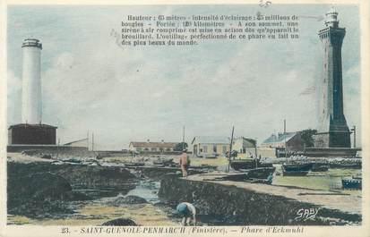 CPA FRANCE 29 "Saint Guénolé Penmarc'h, phare d'Eckmühl"