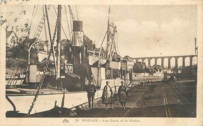 CPA FRANCE 29 "Morlaix, les quais et le viaduc"