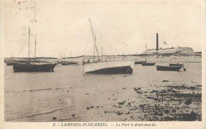 CPA FRANCE 29 "Lampaul Plouarzel, le port à demi marée"
