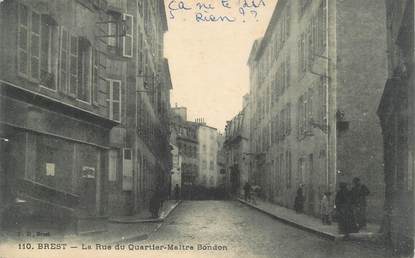 CPA FRANCE 29 "Brest, la rue du quartier Maitre Bondon"