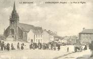 29 Finistere CPA FRANCE 29 "Guerlesquin, la place et l'église"