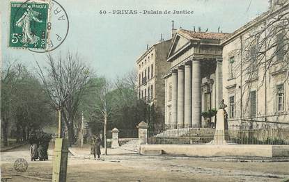 / CPA FRANCE 07 "Privas, palais de justice"