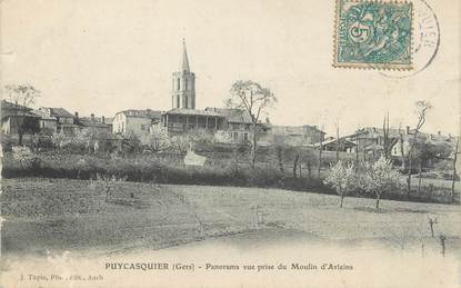 CPA FRANCE 32 "Puycasquier, panorama vue prise du Moulin d'Arleins"