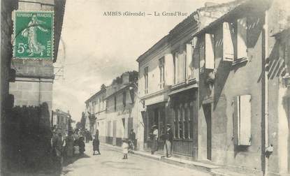 CPA FRANCE 33 "Ambes, la Grand'rue"