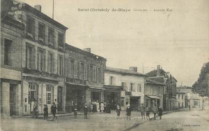 CPA FRANCE 33 "Christoly de Blaye, grande rue"