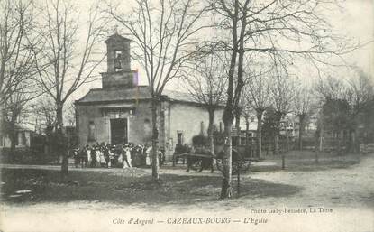 CPA FRANCE 33 "Cazeaux Bourg, l'église"
