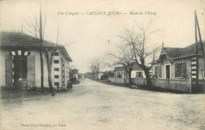 CPA FRANCE 33 "Cazeaux Bourg, route de l'étang"
