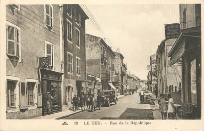 / CPA FRANCE 07 "Le Teil, rue de la république"