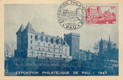 CPSM FRANCE 64 "Exposition philatélique de Pau" / CARTE MAXIMUM