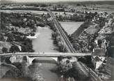 64 PyrÉnÉe Atlantique CPSM FRANCE 64 "Coaraze, vue aérienne, le pont sur la Gave de Pau"