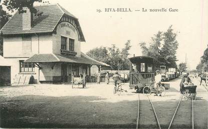 CPA FRANCE 14 "Riva Bella, la nouvelle gare"