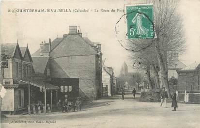 CPA FRANCE 14 "Ouistreham Riva Bella, la route du port"