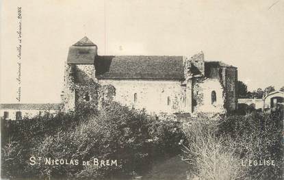 CPA FRANCE 85 "Saint Nicolas de Brem, l'église"