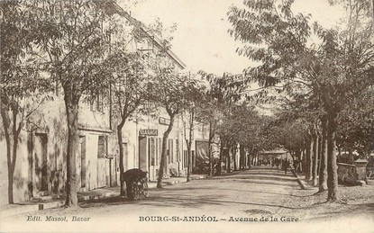 / CPA FRANCE 26 "Bourg Saint Andéol, avenue de la gare"