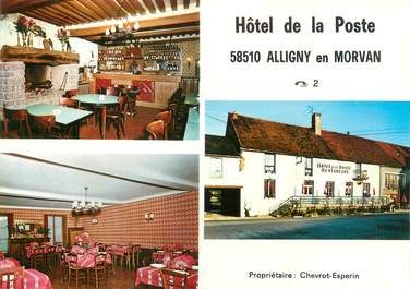 CPSM FRANCE 58 "Alligny en Morvan, hôtel de la poste"