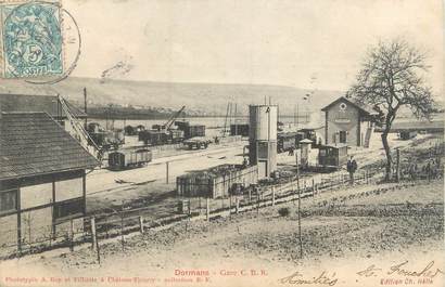 CPA FRANCE 51 "Dormans, gare"