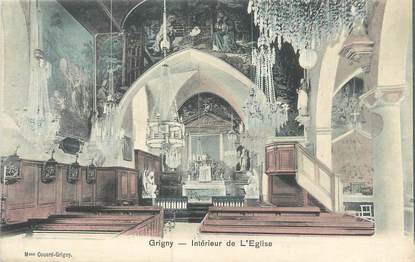 CPA FRANCE 91 "Grigny, intérieur de l'église"