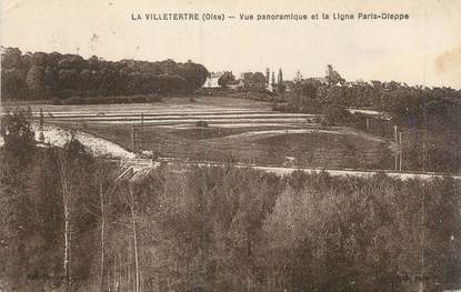 CPA FRANCE 60 "La Villetertre, vue panoramique et la ligne Paris Dieppe"