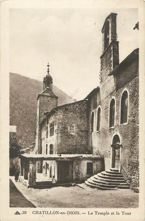 / CPA FRANCE 26 "Châtillon en Diois, le temple de la Tour"