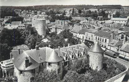 CPSM FRANCE 91 "Dourdan, l'ensemble du château vu du haut de l'église"