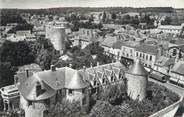 91 Essonne CPSM FRANCE 91 "Dourdan, l'ensemble du château vu du haut de l'église"