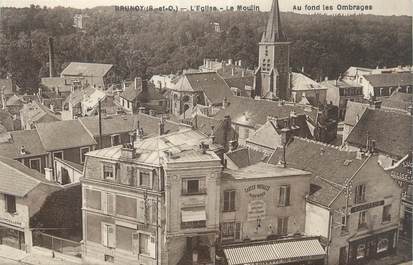 CPA FRANCE 91 "Brunoy, l'église, le moulin"