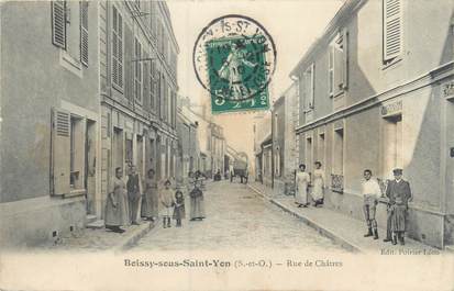CPA FRANCE 91 "Boissy sous Saint Yon, rue de Châtres"