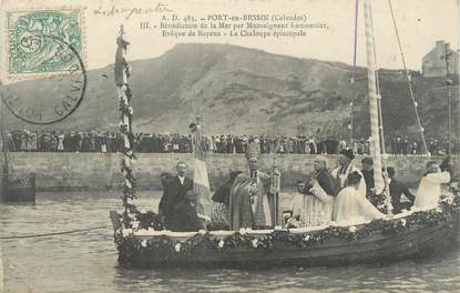 CPA FRANCE 14 "Port en Bessin, bénédiction de la mer"