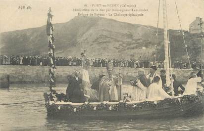 CPA FRANCE 14 "Port en Bessin, bénédiction de la mer"