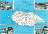 85 Vendee CPSM FRANCE 85 "Ile D'Yeu" / CARTE GEOGRAPHIQUE