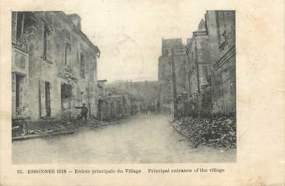 CPA FRANCE 02 "Essonnes, entrée principale du village"