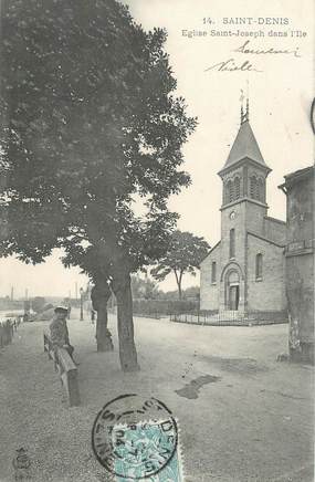 CPA FRANCE 93 "Saint Denis, église Saint Joseph dans l'Ile"
