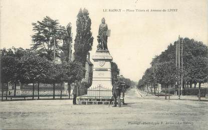 CPA FRANCE 93 "Le Raincy, place Thiers et avenue de Livry"