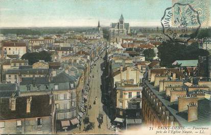 CPA FRANCE 93 "Saint Denis, panorama" / CACHET AMBULANT