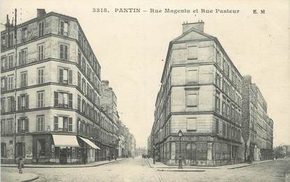 CPA FRANCE 93 "Pantin, rue Magenta et rue Pasteur"