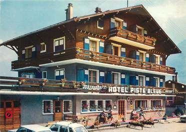 CPSM FRANCE 74 "Les Houches Mont Blanc, hôtel Piste Bleue"