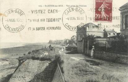 CPA FRANCE 14 "Saint Aubin sur Mer, vue prise des falaises"