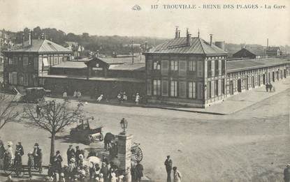 CPA FRANCE 14 "Trouville, reine des plages, la gare"