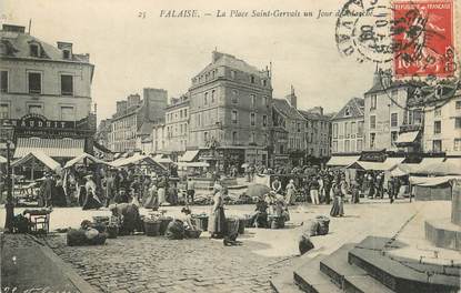 CPA FRANCE 14 "Falaise, la place Saint Gervais"