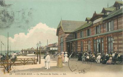 CPA FRANCE 14 "Luc sur Mer, la terrasse du casino"