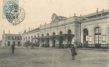 CPA FRANCE 14 "Caen, la gare de l'ouest"