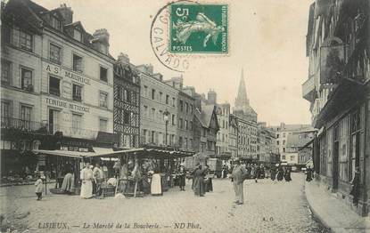 CPA FRANCE 14 "Lisieux, le marché de la Boucherie"