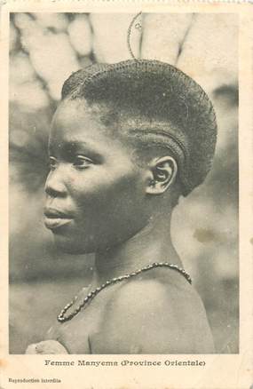 CPA CONGO BELGE "Femme Manyema"