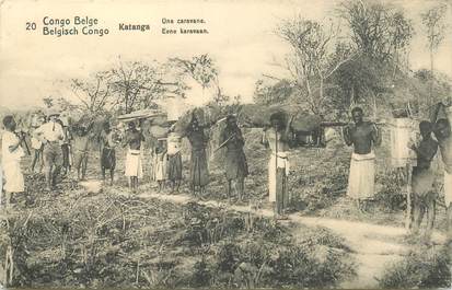 CPA CONGO BELGE "Katanga, une caravane"